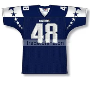 Polyester Spandex Custom Sublimated Cowboys American Football Jersey/Shirt thumbnail-1