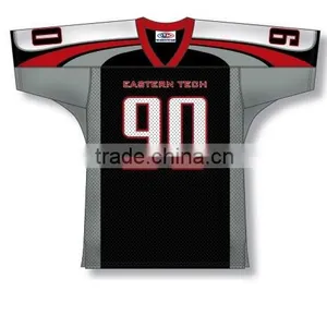 Polyester Spandex Custom Sublimated Eastern Tech American Football Jersey/Shirt thumbnail-1