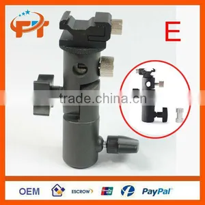 New Swivel Flash Hot Shoe Umbrella Holder for Studio Light Stand Bracket Type E thumbnail-1