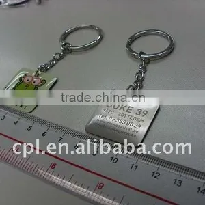 Stainless Steel Promotional Printed Keychain thumbnail-1