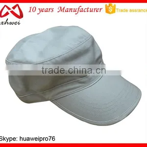 China Manufacturer Wholesale Flat Top Military Cap Hat thumbnail-2