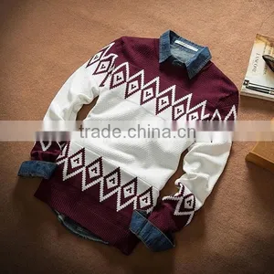 Wholesale Round Collar Jacquard Long Sleeve Show Thin Sweater for Japan Style Sweaters thumbnail-3