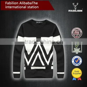 New Leisure Men's Fashion Boutique Men Sweater for Argyle Sweater for Men thumbnail-3