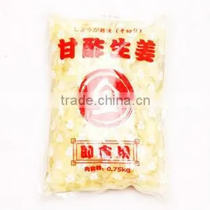 Japanese Style Top Quality 750g/bag White Sushi Ginger Slice thumbnail-1