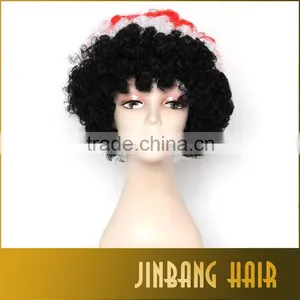 2016 Hot Selling Cospaly Wig Olympics Football Fans Cheering Wig All Country Flag Wigs thumbnail-1