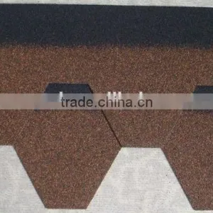 Hexagonal Mosaic Fiberglass Bitumen Roofing Material Asphalt Shingles thumbnail-2