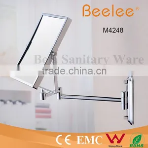 High Quality Rectangle Brass Chromed Foldable Wall Mirror thumbnail-1
