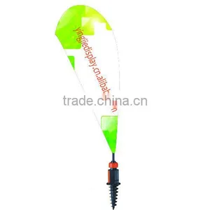 Advertising Flying Feather Flag With Double Side Printing and Spike Base thumbnail-2
