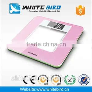 150kg LCD Colorful Plastic Interlayer Tempered Glass Electronic Digital Body Weighing Bathroom Scale thumbnail-3