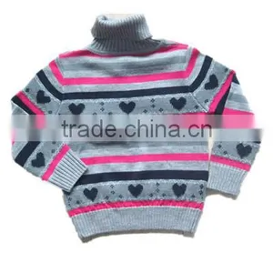 Kids High Neck Pullover Sweater thumbnail-1