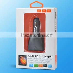 2016 New Design Adapter 4 Port Usb Car Charger for Mobile Phone thumbnail-4
