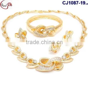 CJ1087 Gold New Coming Fine Workmanship High Quality Jewelry With Rhinestone Matching Dress on Factory Costy thumbnail-4