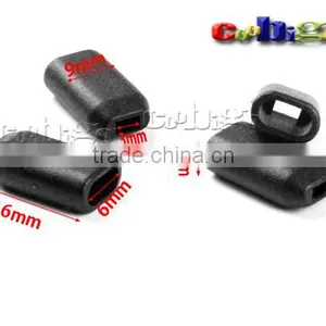 3mm Hole Buckle Plastic Black For Phone Strap Lanyard Worker Tag Vertical ID Card Badge Holder Lanyard Accessorie#FLS125 thumbnail-1