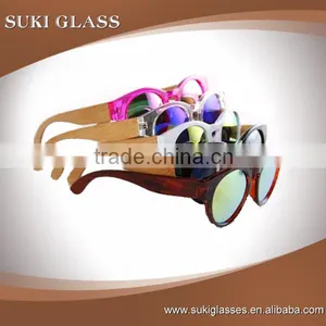 2015 High Quality FDA Natural Bamboo Acetate Sunglasses thumbnail-1