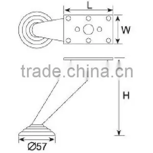 2014 Hot Modern Durable Metal Modern Sofa Legs thumbnail-2