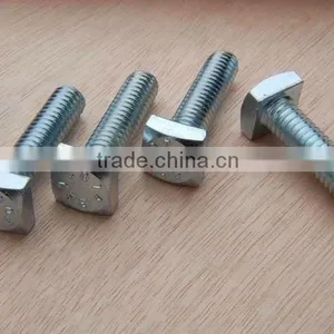 Square Head Bolts Carbon Steel Blue White Zinc thumbnail-1