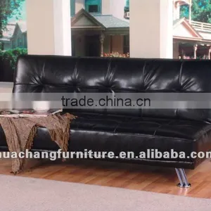 BLACK PU SOFABED SF1036 thumbnail-1
