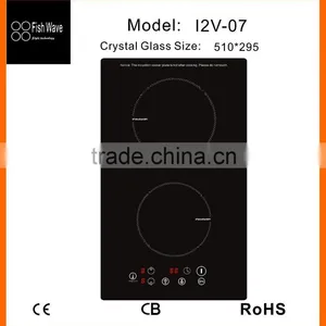 Foshan Sensor Touch Control Europe Style Plastic Cover Built-in 2 Zones Domino Induction Cooker in Kitchen Appliance thumbnail-1