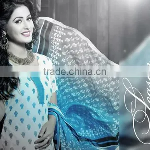 CHANDERI COTTON SALWAR KAMEEZ thumbnail-2
