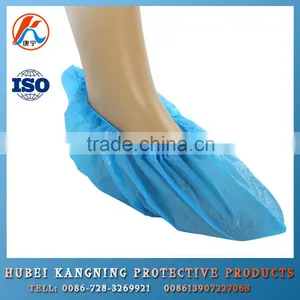 Outdoor Waterproof Blue CPE Disposable Shoe Covers thumbnail-1