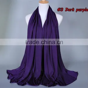 Modal Jersey Solid Long Scarf for Muslim Scarf/ Hijab / Shawl thumbnail-3