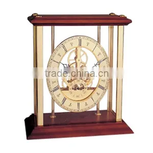 Luxury Top Grade Wood Mechanical Clock For VIP Customer Business Office Gift thumbnail-1