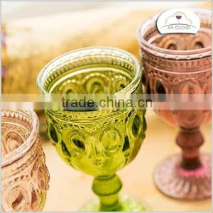 Color Glass Drinkware Unique Drinkware Christmas Drinkware/wine Glass thumbnail-1