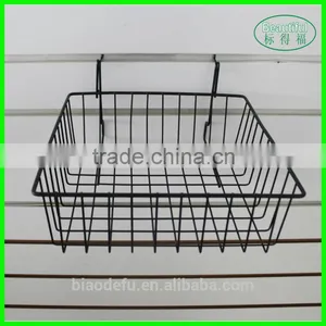 Slatwall Metal Hanging Wire Mesh Basket thumbnail-1