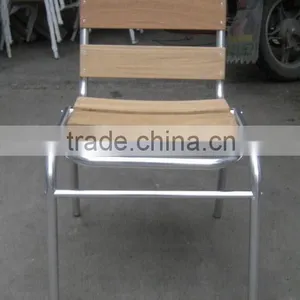 Outdoor Furniture Aluminum Wooden Bar Chair (YC055) thumbnail-5