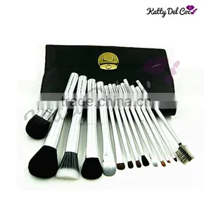 Hottest 14PCS Silver Makeup Brush Shaving Brush Powder Brush Goat Hair Supplier's Choice thumbnail-1