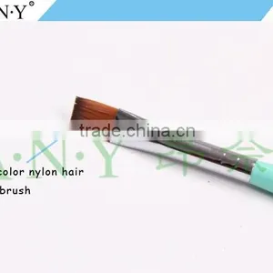 ANY Nail Art Gel Painting Wood Handle Flat Nail Art Gel Brush Nylon Hair thumbnail-3