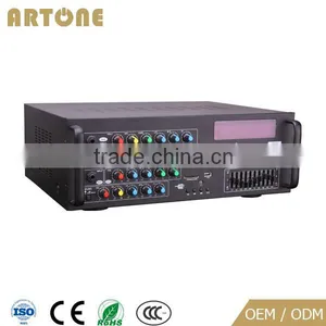 Cheap hi fi Audio Power Stereo 60 Watt 220v Usb sd Card Player Karaoke Amplifier Mixer thumbnail-1