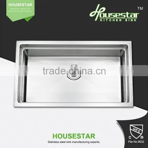 R10-7845 Kitchen Equipments for Restaurant Satin Surface Undermount Single Handmade Kitchen Sink thumbnail-1
