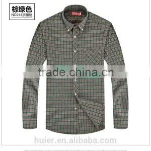 Customized Cotton Yarn Dyed Shirt Grey Fabric Man Shirt Fashion Check Shirts thumbnail-5