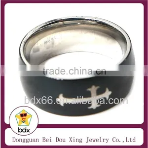 Hot Sell Black Bible Cross Christianity Prayer Stainless Steel Religious Rosary Ring Cross Jewelry Rings For Men and Women Quality Choice thumbnail-1