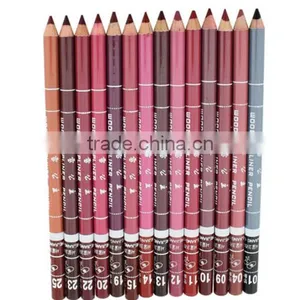 Newest Fashoin Korea Waterproof Long Lasting Makeup Wooden Lip Liner Pencil Lipliner 28 Colors thumbnail-1