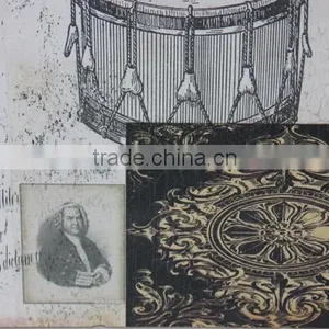 Vintage Wooden Wall Painting Hanging Decor thumbnail-2