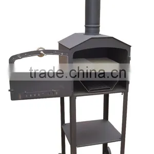 2016 New Steel Pizza Stove China Wood Burning Fireplace With Oven for Wholesale thumbnail-1