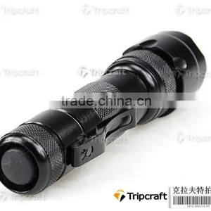 Waterproof c Ree Xm-l t6 Led Flashlight 502b High Power Police Flash Light thumbnail-2