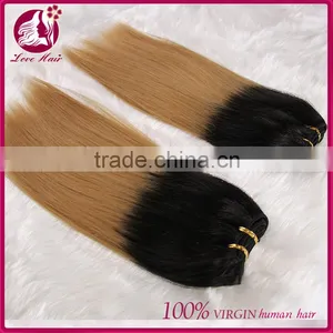 Express Wholesale Grade 7a Virgin Peruvian Colored Two Tone Human Hair Weave Bundles Overnight Shipping thumbnail-2