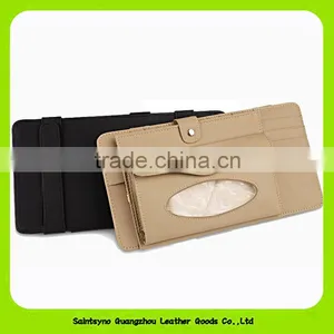 1500 CD Set Car CD Bag Car Tissue Boxes Leather Multifunction Car Sun Visor thumbnail-3