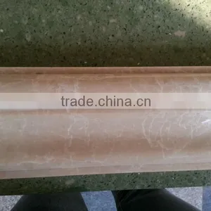 Beige Ogee Marble Stone Chair Rail Moulding thumbnail-1