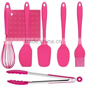 Kitchen Tools Silicone Material Stainless Steel Handle Food Tongs thumbnail-6