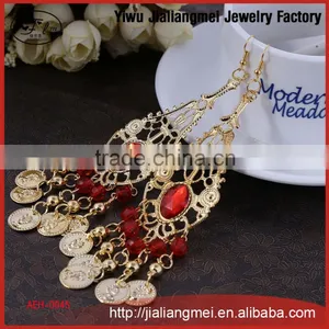 NEW National Wind Retro Earrings Belly Dance Latin Dance Diamond Earrings YIWU Factory Wholesale thumbnail-1