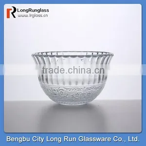 LongRun 30.5oz 2014 New Design Flower Pressed Glassware Tablerware for Holding Foods Fruits thumbnail-1