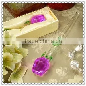 Beautiful Purple Crystal Rose Flower For Wedding Favor thumbnail-1