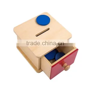 Toy for Kids Montessori Teaching Materials Imbucare Box With Small Circularity thumbnail-1