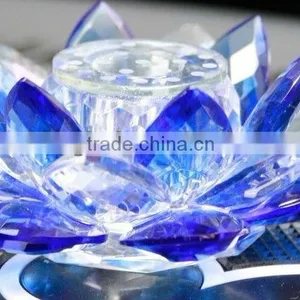 New Design Nice High Quality Blue Crystal Flower thumbnail-1