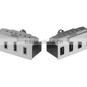 High-speed 4-Port USB 3.0 Hub With LED Indicators and Easy to be Fixed on the PC or Table thumbnail-4