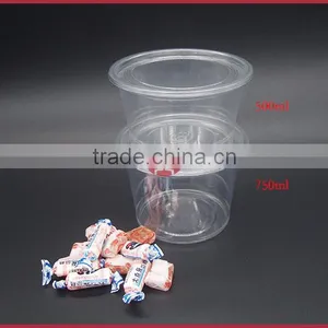 Disposable PET Plastic Cup for Food Container,Transparent 750ml thumbnail-4